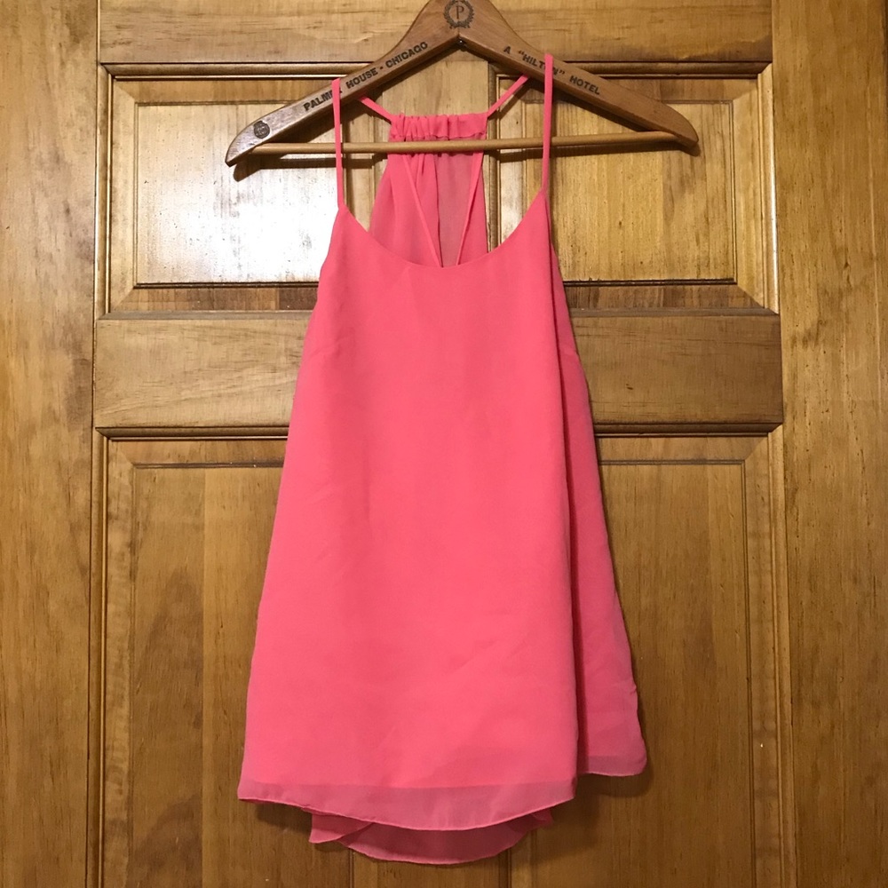 CORAL JENNIFER LOPEZ FLOWY TANK